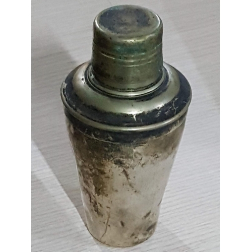 100 - Vintage 'Bonzer Foursome' White Metal Cocktail Shaker, (Approx. H: 14.5cm), Together with 