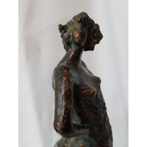 5 - Woman Sculpture by Alice Heath Bronze Effect (H:44cm)