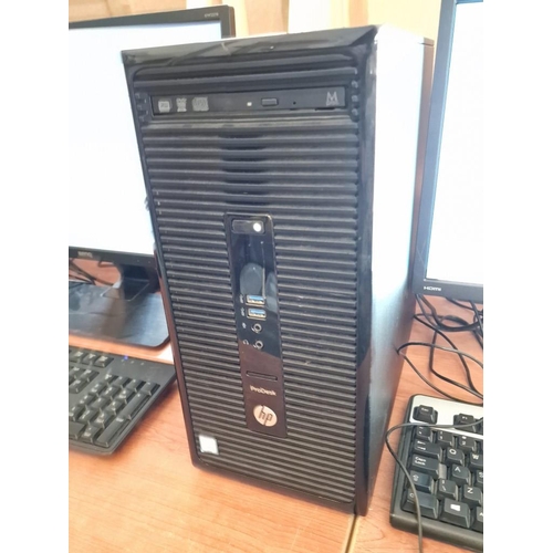 102 - Computer Set; HP ProDesk 400 G3 MT Business PC Tower, Core i3-6100 CPU, 3.7GHz, 4GB RAM, 250GB HD, W... 