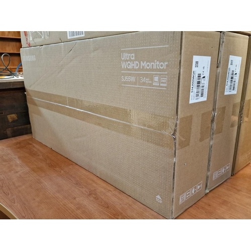 107 - Samsung 34.1'' Ultra Wide 3440 x 1440 HD LED Monitor, (Model S34J550WQR), Unused in Box

Nb. Main Ph... 