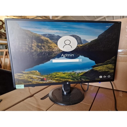 116 - HP 23.8'' Monitor, (Model: N246v), Aug 2018, * Basic Test & Working *