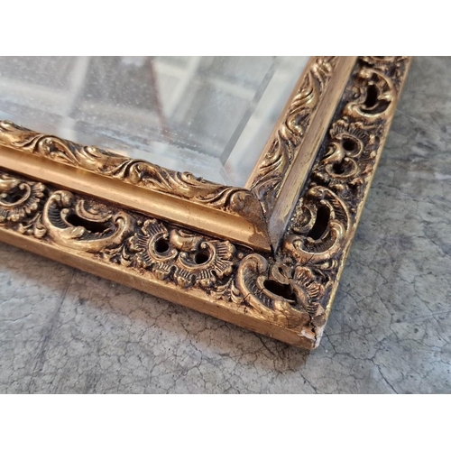 332 - Rectangular Wall Mirror with Bevel Glass and Decorative Gilt Surround, (Approx. 58 x 83cm)