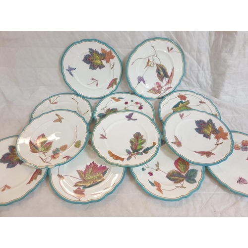 129 - Set of 12 x Trentham Dinner Plates, Circa 1890 (12), [POR202C]