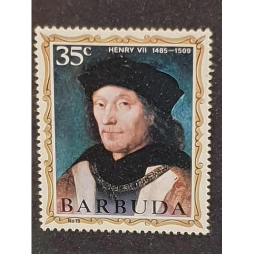 825 - Framed Collection of Barbuda Stamps