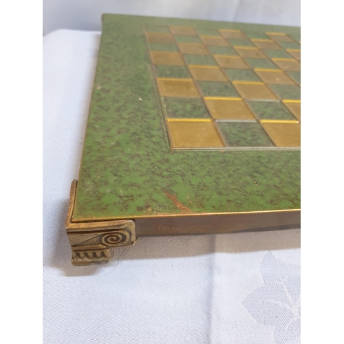 826 - Antique / Vintage Carved Hard Wood Chess Set with Storage Box / Chess Board