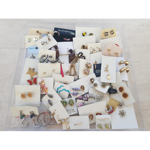 325 - Large Collection of Approx 45 x  Pair of Costume Jewellery Earrings in Various Sizes, Style, Colour ... 