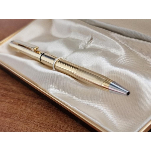 156 - Collection of 3 x Pens; Geha Fountain Pen with 14ct Gold Nib and Rolled Gold Case (Made in Germany),... 