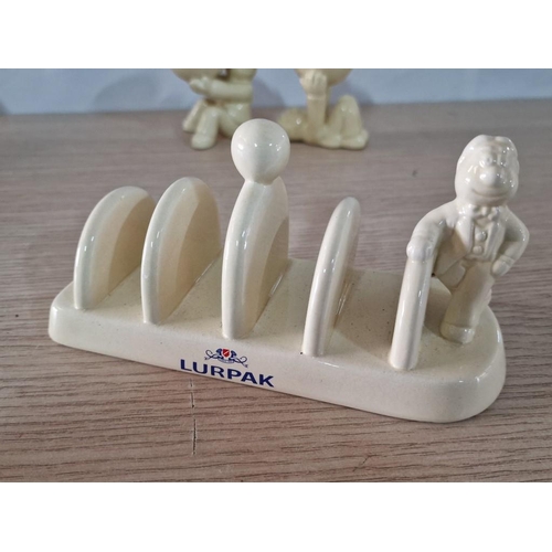 29 - 4 pieces of Lurpak Butter Breakfast Set with Toast Rack Butter Dish and 2 x Egg Cups