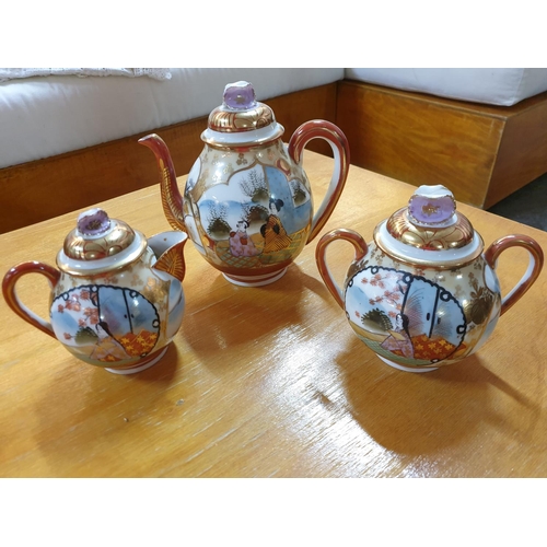 11 - 40 pieces of Oriental China Tea Service, Egg Shell Porcelain