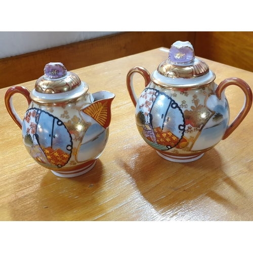 11 - 40 pieces of Oriental China Tea Service, Egg Shell Porcelain