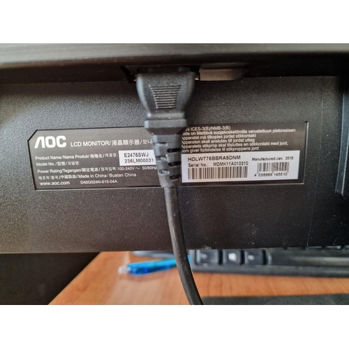 208 - 23.6'' AOC Monitor (2019) * Basic Test & Working *