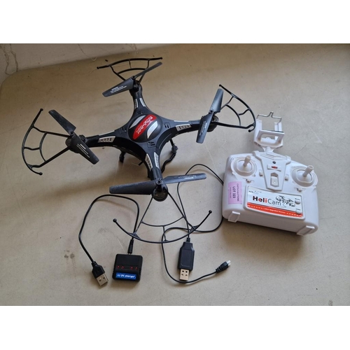 323 - X4-Flye Drone with HeliCam Remote Control, (Untested)