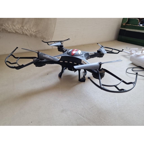 323 - X4-Flye Drone with HeliCam Remote Control, (Untested)