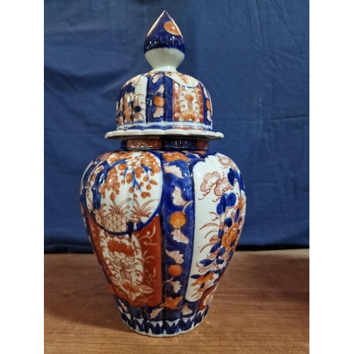 138 - 2 x Large Decorative Vintage Porcelain Chinese Ginger Jars with Lids, (Approx. H's: 36 and 43cm), Nb... 