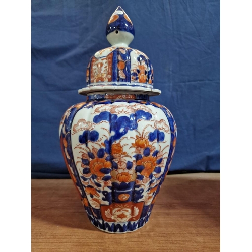 138 - 2 x Large Decorative Vintage Porcelain Chinese Ginger Jars with Lids, (Approx. H's: 36 and 43cm), Nb... 