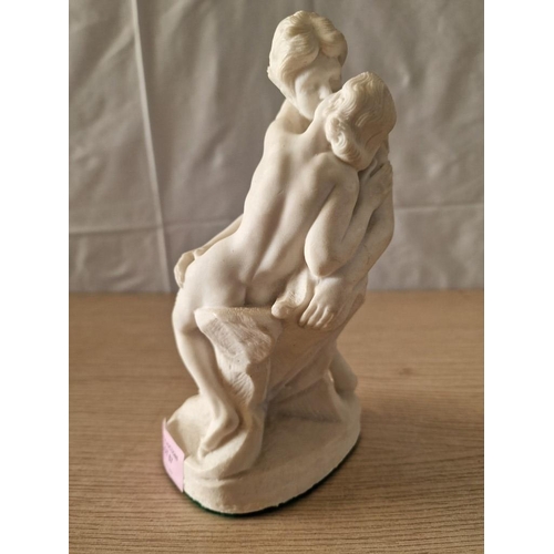 57 - Decorative Ornament of Lovers / A Kiss, (Approx. H: 22cm)