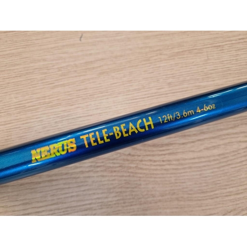 61 - Nerus 'Tele-Beach' 12ft/3.6m 4-6oz Telescopic Fishing Rod