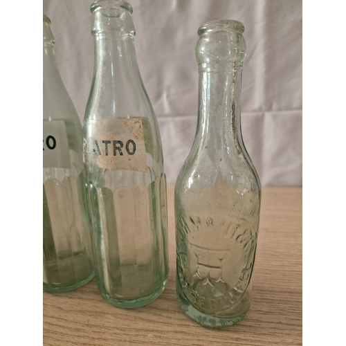 67 - Collection of Antique and Vintage Glass Bottles, Incl. 3 Marble Bottles, (7)