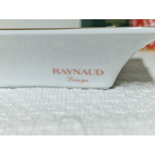 283 - Raynaud Limoges 'Cristobel' Candy Dish (Approx. 17 x 17cm), Together with Matching Candle, Designed ... 