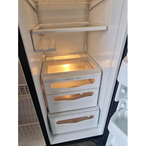 351 - 'Maytag' Silver Colour American Style Side-by-Side Fridge Freezer, (Model: GC2228GEH9/10FD8307), wit... 