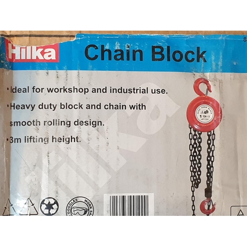 103 - Hilka Chain Block (3m Lifting Height 1000kg Chain Block)