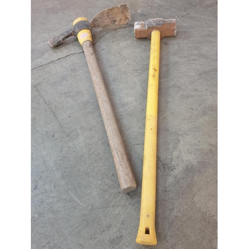 222 - Heavy Duty Tools; Pickaxe and Sledge Hammer