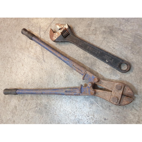 224 - Heavy Duty Tools; Bolt Cutter and 18