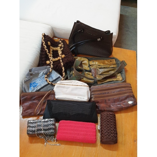 322 - Large Collection of Assorted Handbags inc; Evening, Shoulder Bag etc Wallets and Others (10pcs)