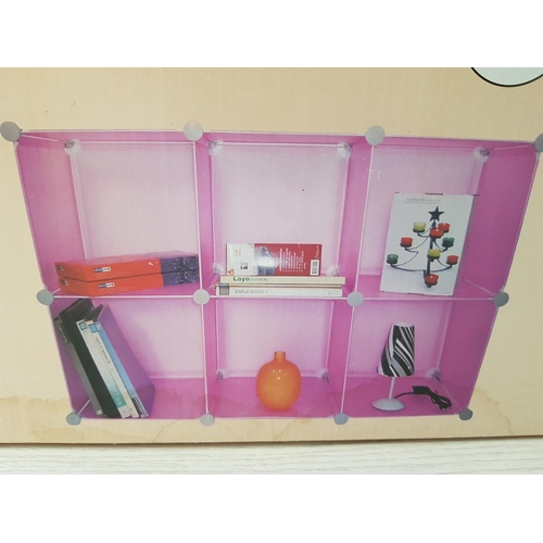 173 - Stacking Cube Set (Pink, Boxed) Universal Modular Cubic Shelves