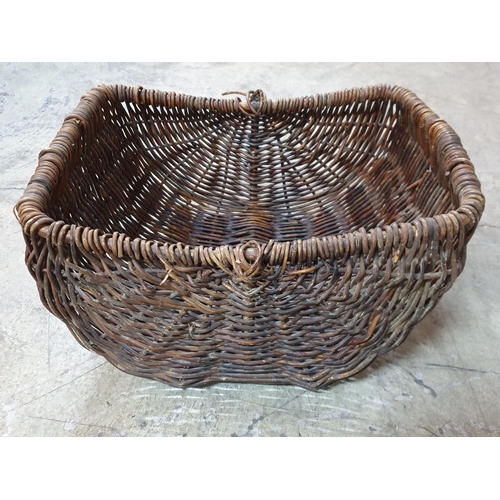 274 - Large Twig Traditional Hand Woven Basket (A/F), (Approx 39 x 53 x 30cm) No Handles