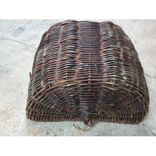 274 - Large Twig Traditional Hand Woven Basket (A/F), (Approx 39 x 53 x 30cm) No Handles