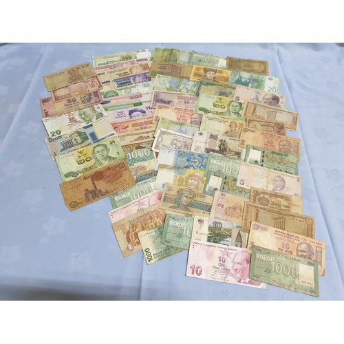 335 - Large Collection of Banknotes from Around the World (More than 50pcs)