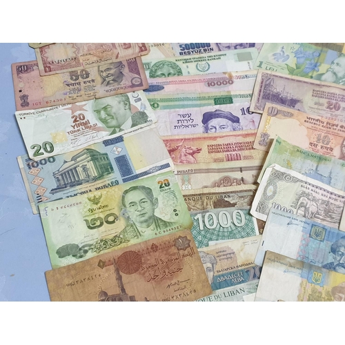 335 - Large Collection of Banknotes from Around the World (More than 50pcs)