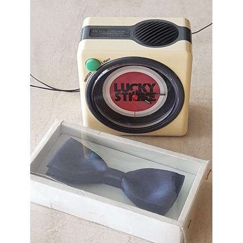 770 - Lucky Strike Retro Style Radio / Alarm Clock (A/F) Together with Navy Blue Bow Tie