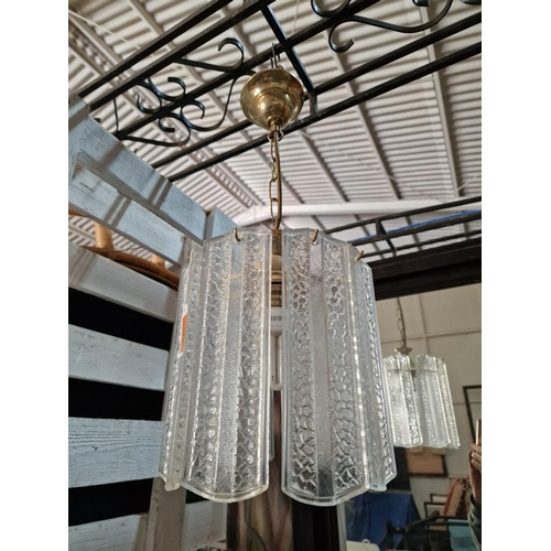 805 - Vintage Ceiling Light with Hanging Glass (8-Piece)