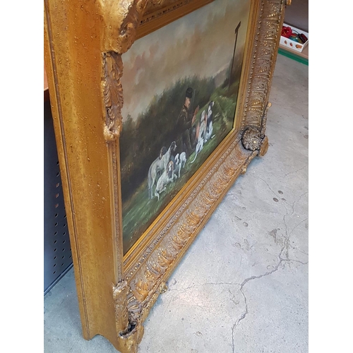 114 - Classic Vintage Oil on Canvas in Ornate Frame, Titled 