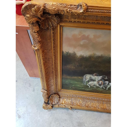 114 - Classic Vintage Oil on Canvas in Ornate Frame, Titled 