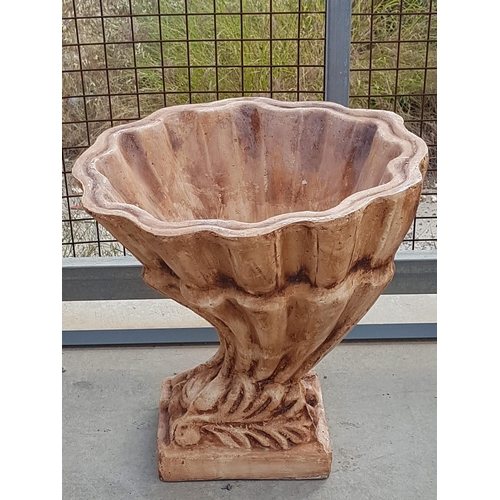 116 - Large Clay Plant Pot in Shell Shape (H:53cm)