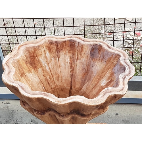 117 - Large Clay Plant Pot in Shell Shape (H:53cm)