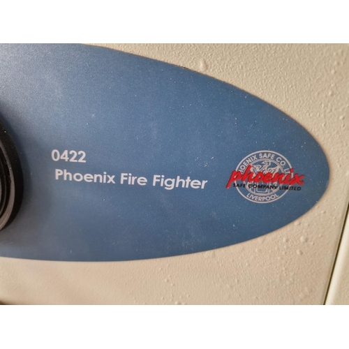 118 - Phoenix Fire Fighter Safe, No 0422, with Internal Lockable (Approx. 50 x 50 x 79cm), Nb. Digital Loc... 