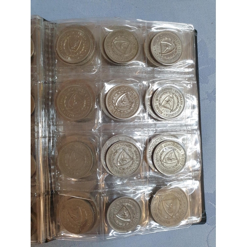 334 - Large Collection of Cyprus Coins, 1955 - 2002 (127pcs)