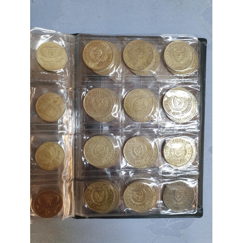 334 - Large Collection of Cyprus Coins, 1955 - 2002 (127pcs)