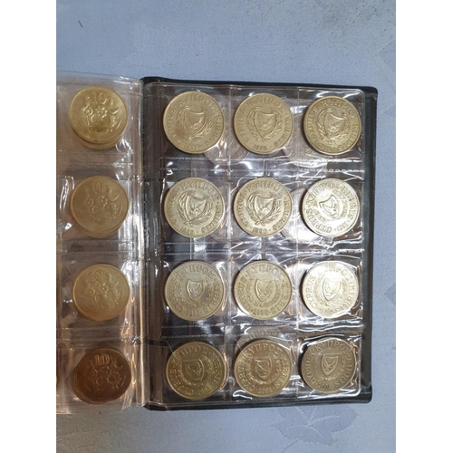 334 - Large Collection of Cyprus Coins, 1955 - 2002 (127pcs)