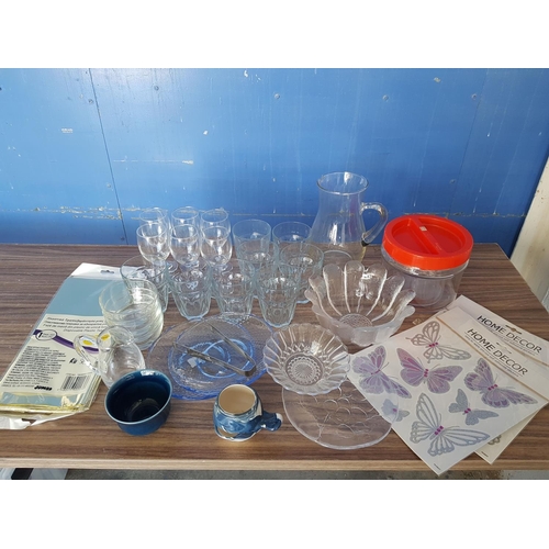 368 - Large Kitchen Items inc; Various Glasses, Various Jugs, Various Glass Plates and Others