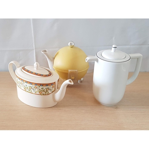 370 - Various Retro Porcelain Tea Pots, Made in England Modern Porcelain Made in Germany and Funky Tea Pot... 