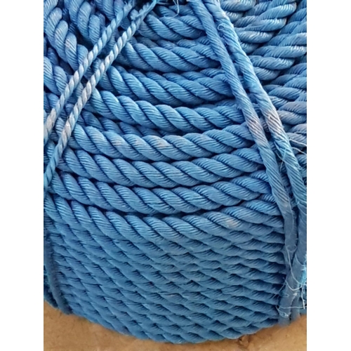 381 - Plastic Reel Rope HDPE, Blue (For Marine)