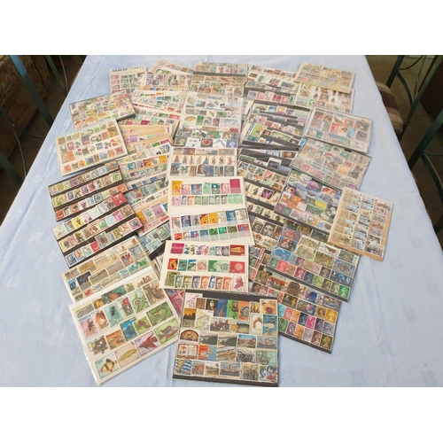 398 - Huge Collection of Stamps from Around the Worlds, 80 x Pages Each Approx 15 - 20 Stamps (Approx 1200... 