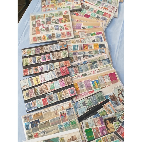 398 - Huge Collection of Stamps from Around the Worlds, 80 x Pages Each Approx 15 - 20 Stamps (Approx 1200... 