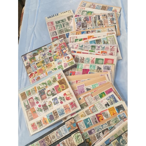 398 - Huge Collection of Stamps from Around the Worlds, 80 x Pages Each Approx 15 - 20 Stamps (Approx 1200... 