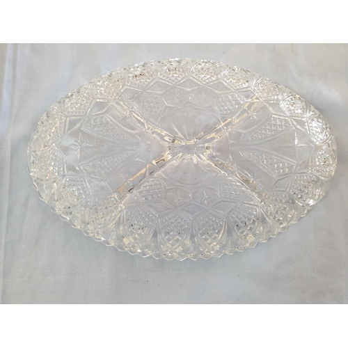 403 - Retro Cut Glass Tableware (Dip, Snack Dish and Various of Small Bowls), (Approx 20pcs)